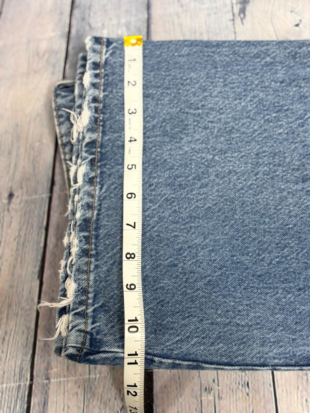 & Denim Wide Leg High Waist Boho Preppy Casual Classic Minimalist Jeans 14 - Picture 12 of 12